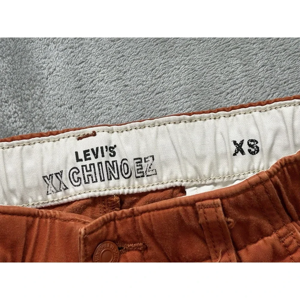 Levi's XX Chino EZ Pants Mens XS 26x31 Red Tapered Drawstring Golf Two Horse